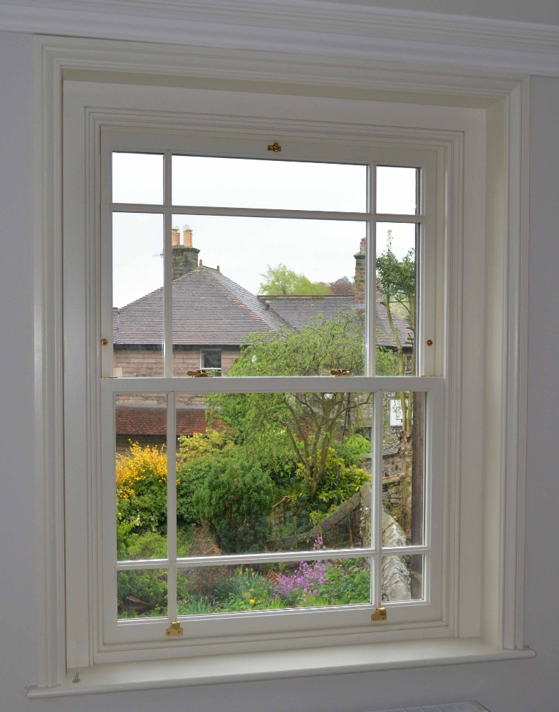 Internal View Of Chatsworth Spiral Balance With Trims Off White Marginal Astragals